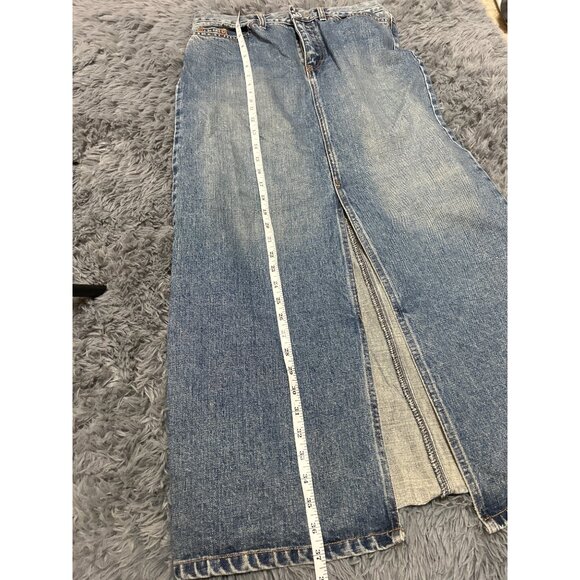 Vintage Gap Jeans Denim Maxi Skirt Size 8/10 Blue - Picture 6 of 6